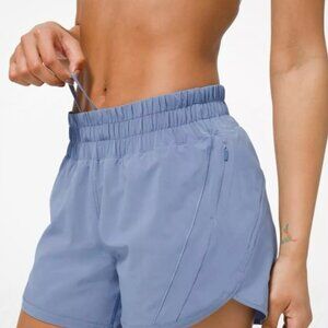 Lululemon Track That MR 5” Lined Short Blue water drop Size 10